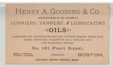 Henry A. Gooding & Co., Perkins Collection 1850 to 1900 Advertising Cards